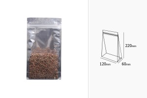 Алуминиева прозрачна опаковка тип Doy Pack с размери  120x60x220 мм - 50 бр-изображение_група
