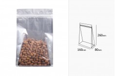 50 adet - Doy 160x80x260 mm ısı ile paketi tipi alüminyum, şeffaf kapatma &quot;fermuar&quot; ve sızdırmaz kapatılabilir torbalar
