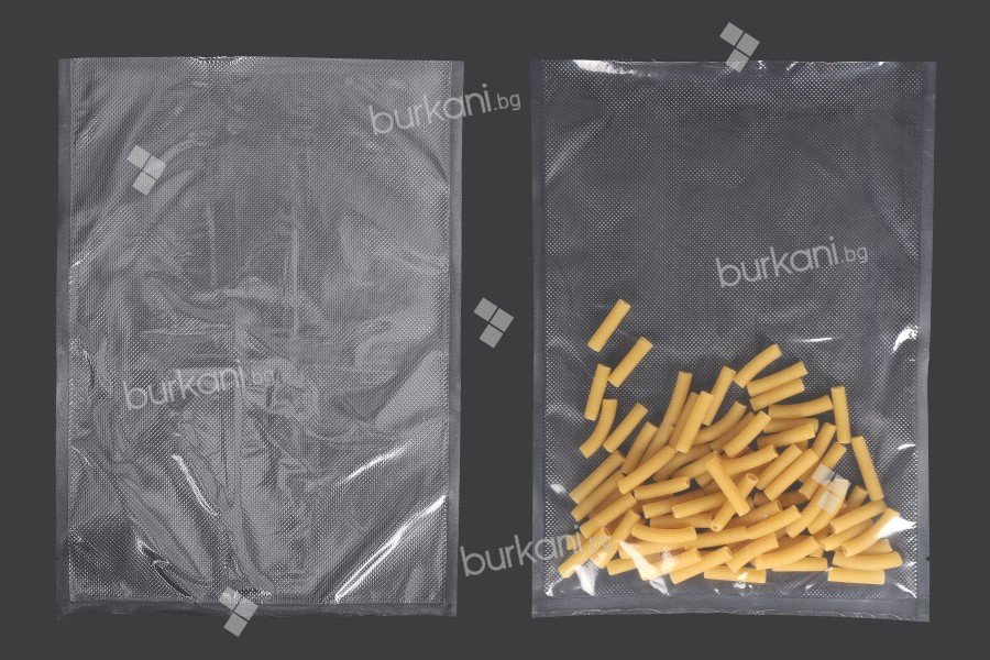 Вакуумни торбички 250х350 мм за опаковане на храни и други продукти - 100 бр
