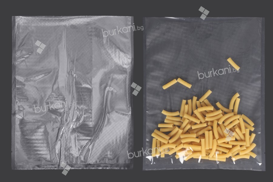 Вакуумни торбички 280х350 мм за опаковане на храни и други продукти - 100 бр