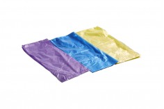 Пластмасови торбички с размер  45x55 см  в различни цветове - пакет от 72 бр