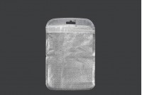 Пликче с цип  105x150 mm, от нетъкан текстил в гръб и презрачна предна чант  - 100 бр