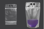 Прозрачна опаковка тип Doy Pack 500 ml с цип и дупки за сламки - 50 бр Прозрачна опаковка тип Doy Pack 500 ml с цип и дупки за сламки - 50 бр