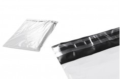 250x350 mm su geçirmez kurye çantası (A4 boyutuna uygun) etiket kapatma ile beyaz - 100 adet