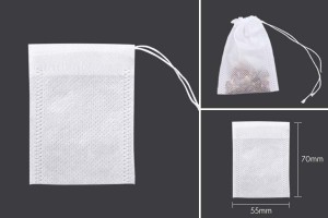 Торбички за чай с размери  55х70 мм - 100 бр./пакет-изображение_размери