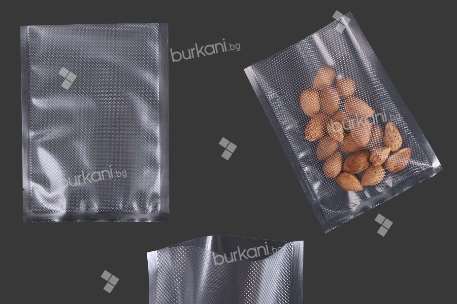 Вакуумни торбички зa опаковане на хранителни  и други продукти с размери  150х200 мм - 100 бр./пакет