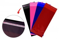 Цветни самозалепващи се пликове с размер 110х330 мм - 100 бр./пакет