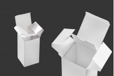 Beyaz renkli karton kutu 53x53x108 mm - 20 adet