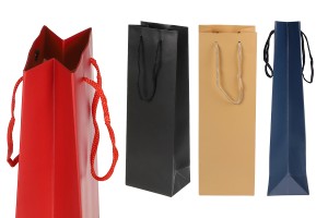 Хартиени торбички за бутилки за вино с размери 120x85x360 mm  - 12 бр. / опаковка-изображение_група