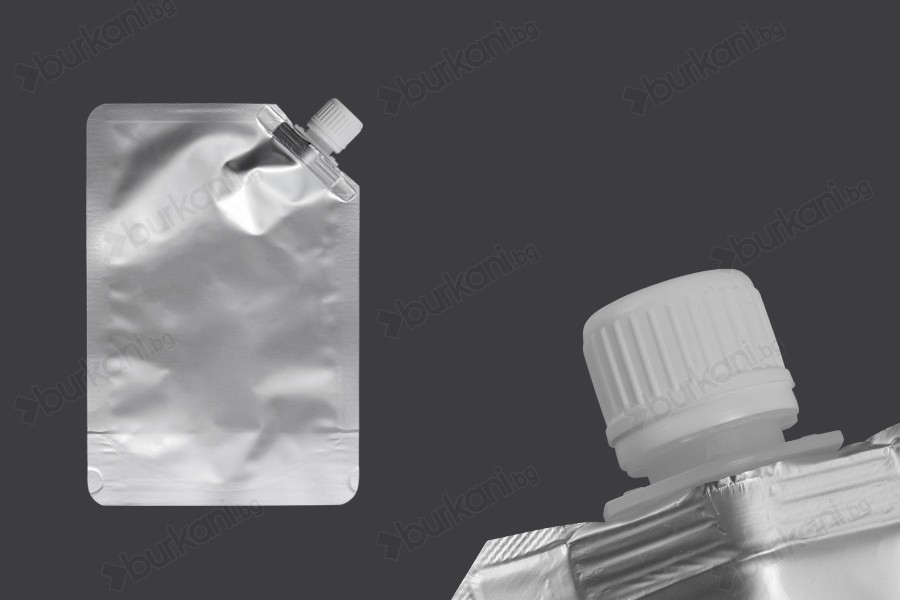 Алуминиева Doy Pack 500 ml със странична бяла капачка - 50 бр-изображение_продукт
