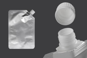 Алуминиева Doy Pack 500 ml със странична бяла капачка - 50 бр-2