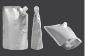 Алуминиева Doy Pack 500 ml със странична бяла капачка - 50 бр Алуминиева Doy Pack 500 ml със странична бяла капачка - 50 бр
