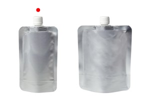 Алуминиев плик тип  Doypack за течности 200 мл с бяла капачка - 50 бр.-изображение_група