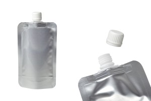 Алуминиев плик тип  Doypack за течности 200 мл с бяла капачка - 50 бр.-изображение_продукт