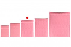 Розови матови пощенски пликове мехурчета 13х20 см -10 бр.