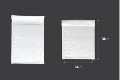 Aeroplastlı 13x18 cm parlak beyaz renkli zarflar - 10 adet