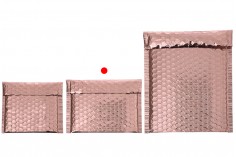 Розови пощенски пликове с мехурчета 16х13 см - 10 бр. 