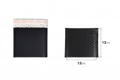 Parlak altın renginde 13x13 cm airplastlı zarflar - 10 adet