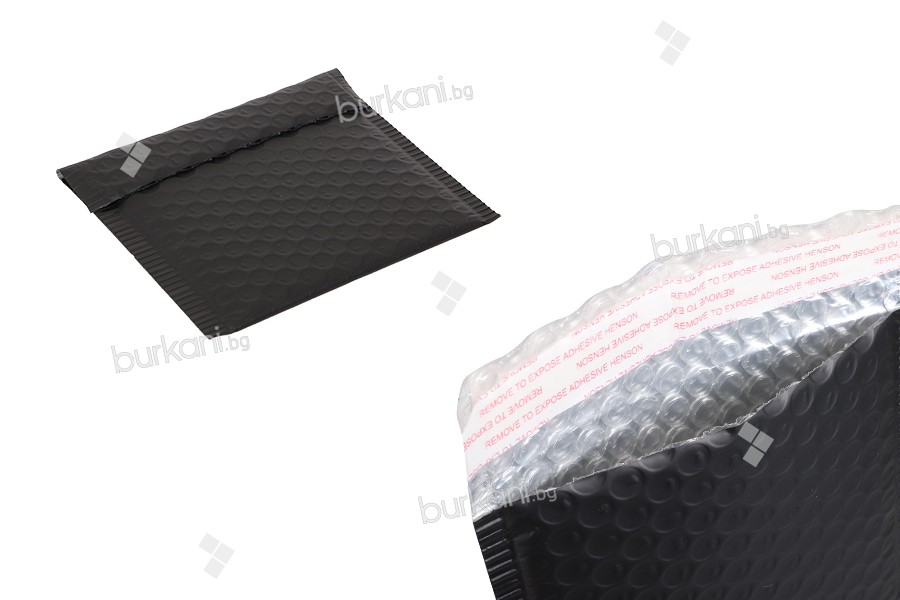 Parlak altın renginde 13x13 cm airplastlı zarflar - 10 adet