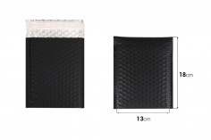 Черни матови пликове с мехурчера 13х18 см - 10 бр. 