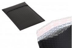 Siyah mat renkli 16x23 cm airplast ile zarflar - 10 adet