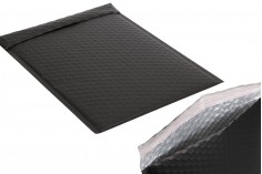 Siyah mat renkte 21x29 cm airplast ile zarflar - 10 adet