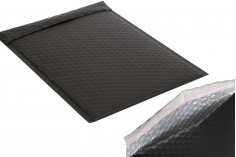 Siyah mat renkte 26x38 cm airplast ile zarflar - 10 adet