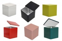 Метална квадратна кутия за съхраняване 85x85x85 в различни цветове