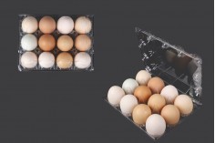 Пластмасови кутии за яйца 12 места с размери 193х145х60 мм - 100 бр.