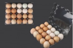 Пластмасови кутии за яйца с размери 20 места 240х190х60 мм - 100 бр.
