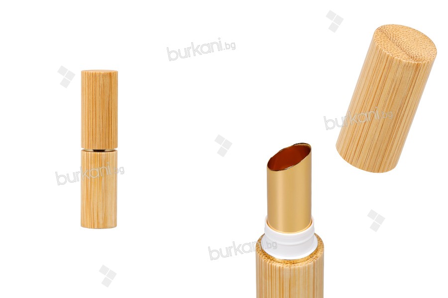 Ruj için bambu kutu - dudak çubuğu - 6 adet