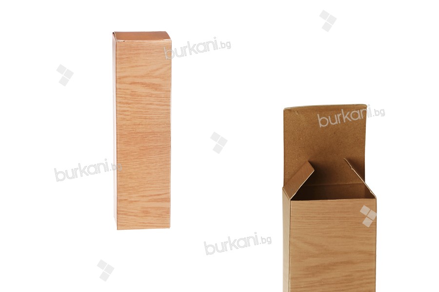 Хартиена кутия за бутилки  100ml  с размери 46x46x160 - 50 бр.