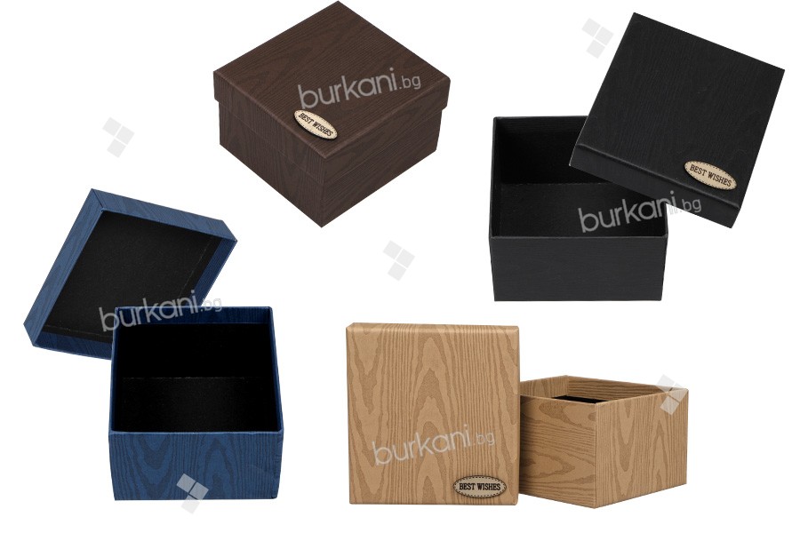 Подаръчна хартиена кутия с размери  86x92x56 mm - 6 бр.