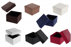 Хартиени кутии с размери  86x92x56 mm в различни цветове - опаковане по 6 бр. на пакет 
