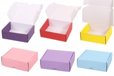 Цветна опаковъчна кутия от крафт хартия 170х130х60 мм - 20 бр