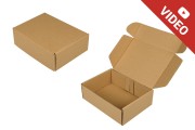 Опаковъчна кутия от крафт хартия с размери   220x160x70 mm   - 20 бр./опаковка 