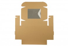 Хартиена крафт кутия с размери 260x200x70 mm с прозорец - 20 бр. 