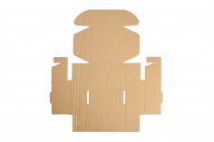 Крафт  опаковъчна кутия без прозорец 130x120x60 mm - опаковка от 20 бр