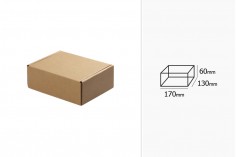 Penceresiz Kraft kağıt kutu 170x130x60 mm - Paket 20 adet