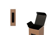 Картонена кутия с прозорец 25х25х85  - 50 бр