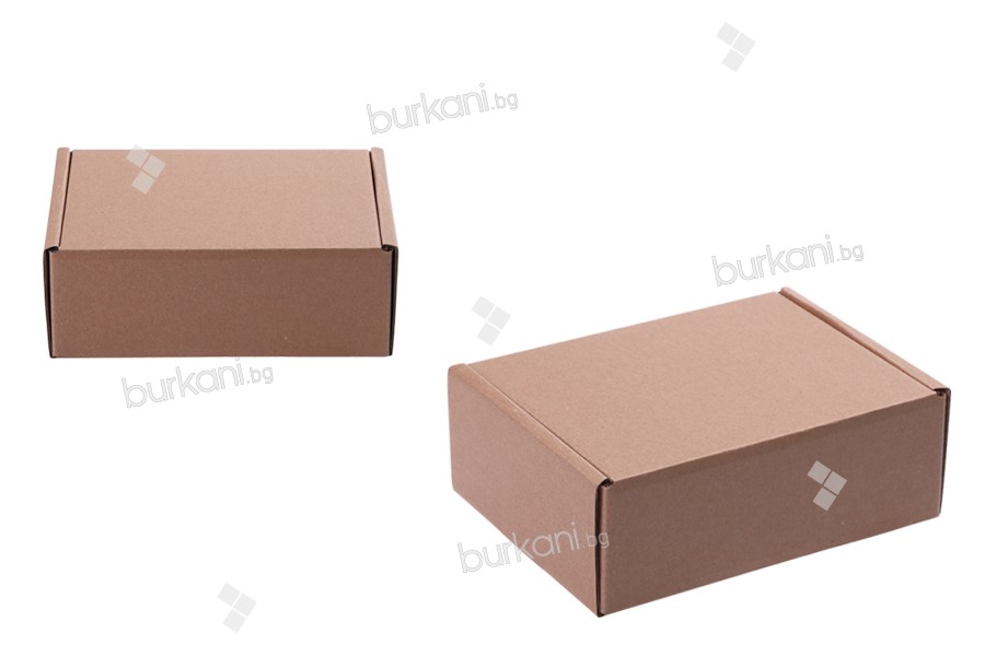 Penceresiz kraft kağıt kutu 200x145x70 mm - 20 adet