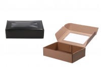 Кутия от крафт хартия с размери с прозорец  280x180x70 mm - 20 бр.
