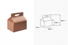 Кутийка куфарче   250x170x255 от ктафт хартия - 20 бр.