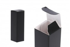 Хартиена кутия с размери 23х23х72 мм в черно - 50 бр