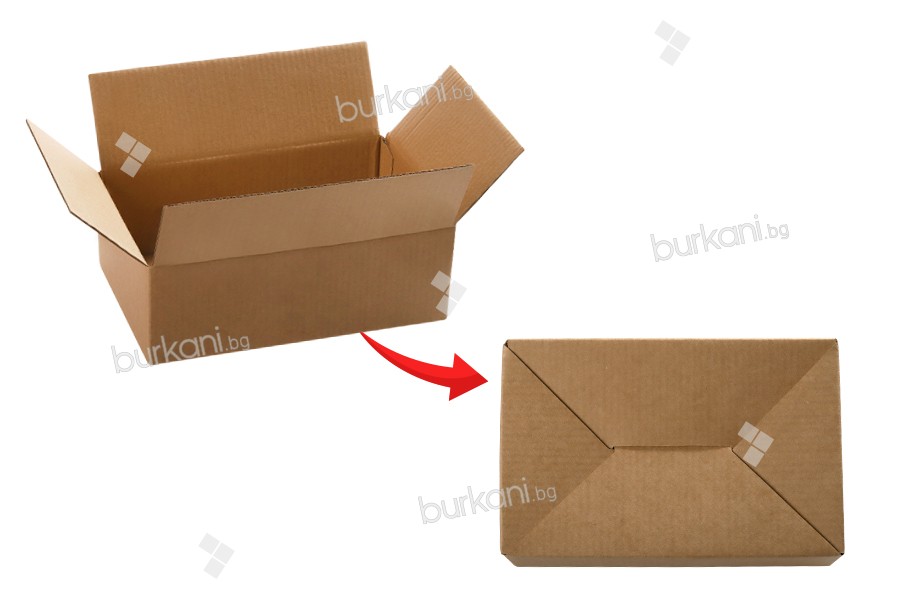 Karton 19,8x13x6,8 - 3 yapraklı , kahverengi kutu  - 20 adet