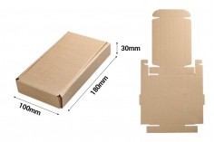 Penceresiz kraft kağıt ambalaj kutusu 100x180x30 mm - 20 adet