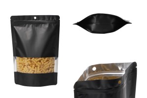 Алуминиеви торбички тип Дой Пак с размер 180x40x260 mm, с цип затваряне и възможност за термозапечатване - 100 бр./пакет-изображение_продукт
