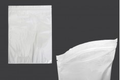 260x340 mm boyutlarında fermuarlı, arkası beyaz ve önü şeffaf plastik torba - 100 adet
