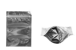 Опаковак Doy Pack с размери 120x40x170 mm с цип затваряне, алуминиева задна част и прозрачна предна част -100 бр.-изображение_продукт