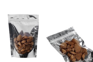 Опаковак Doy Pack с размери 120x40x170 mm с цип затваряне, алуминиева задна част и прозрачна предна част -100 бр.-изображение_група